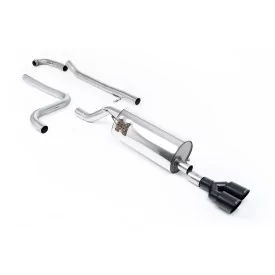 Milltek SSXFD281 cat-back exhaust for Ford Fiesta Mk8 1.0T EcoBoost ST-Line 3 & 5 Door, black GT-90 tips