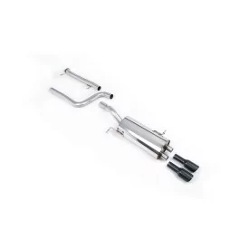 Milltek SSXFD330 cat-back exhaust for Ford Fiesta Mk7 ST 1.6 EcoBoost, black GT-80 tips