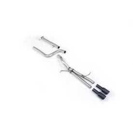 Milltek SSXFD332 cat-back exhaust for Ford Fiesta Mk7 ST 1.6 EcoBoost, black GT-80 tips