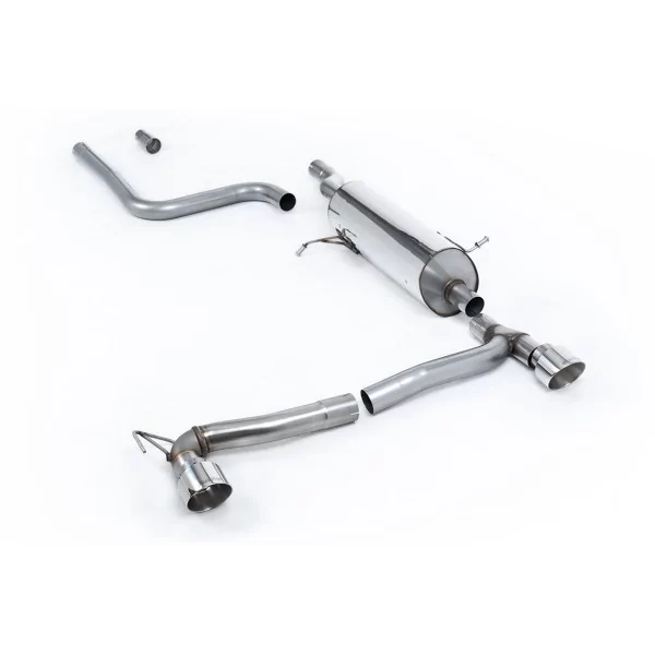 Scarico GPF-back Milltek SSXFD387 per Ford Fiesta Mk8 1.0T EcoBoost ST-Line 3 & 5 Door, terminali GT-100 lucidi