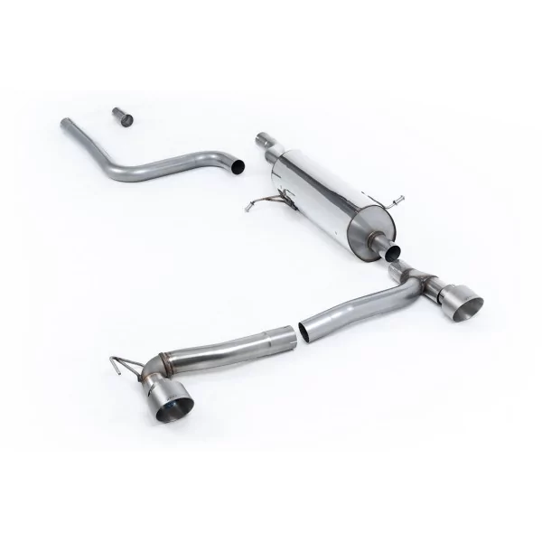 Scarico GPF-back Milltek SSXFD389 per Ford Fiesta Mk8 1.0T EcoBoost ST-Line 3 & 5 Door, terminali GT-100 in titanio