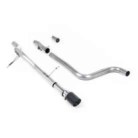 Milltek SSXFD395 particulate filter-back exhaust for Ford Fiesta, carbon Jet-90 tips
