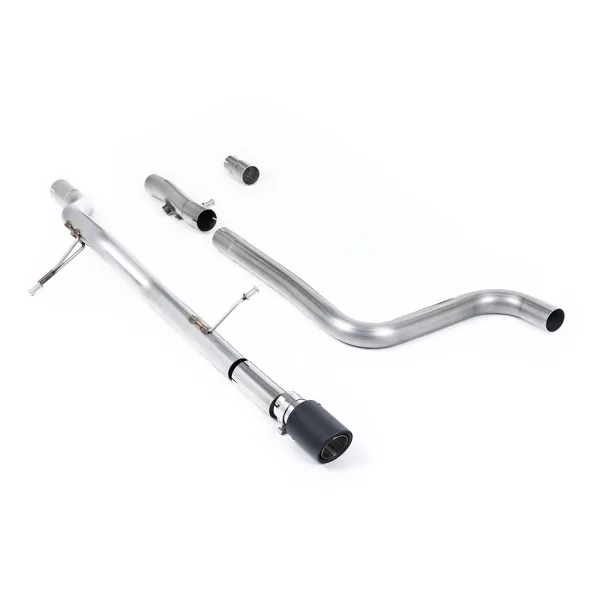 Milltek SSXFD395 particulate filter-back exhaust for Ford Fiesta, carbon Jet-90 tips