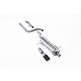 Milltek SSXFD396 particulate filter-back exhaust for Ford Fiesta, carbon Jet-90 tips