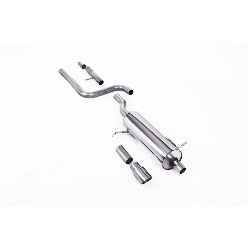 Milltek SSXFD397 particulate filter-back exhaust for Ford Fiesta, polished GT-90 tips Milltek SSXFD397 particulate filter-back exhaust for Ford Fiesta, polished GT-90 tips