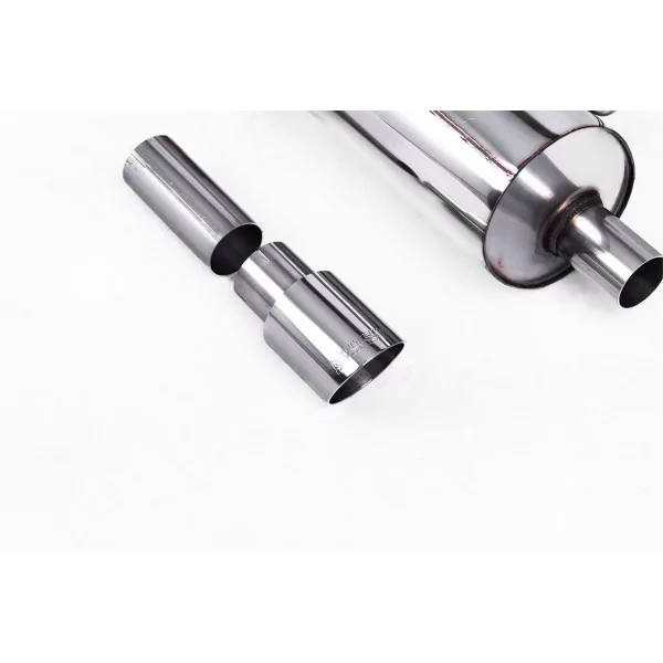Milltek SSXFD397 particulate filter-back exhaust for Ford Fiesta, polished GT-90 tips - detail