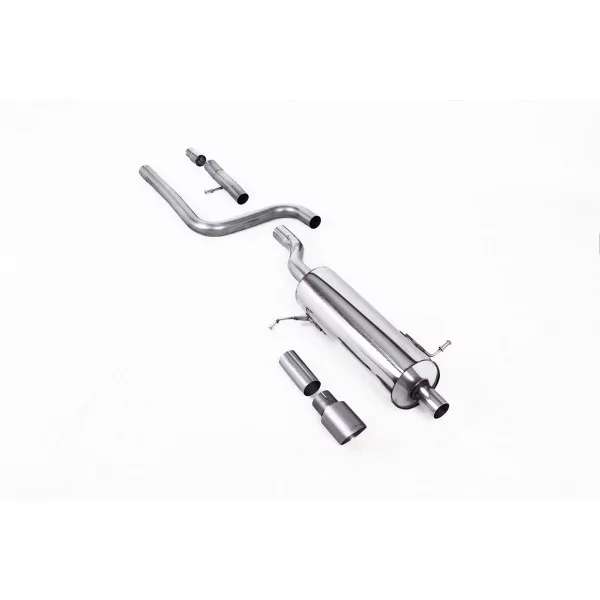 Scarico GPF-back Milltek SSXFD399 per Ford Fiesta, terminali GT-90 in titanio