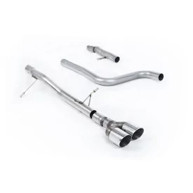 Échappement après filtre à particules Milltek SSXFD401 pour Ford Fiesta, embouts GT-90 polis