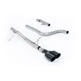 Escape después del filtro de partículas Milltek SSXFD402 para Ford Fiesta, colas GT-90 negras