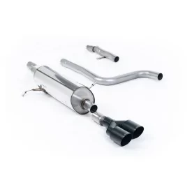 Milltek SSXFD404 particulate filter-back exhaust for Ford Fiesta, black GT-90 tips