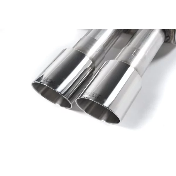 Milltek SSXM407 cat-back exhaust for New Mini Mk3 Mini Cooper S 2.0 Turbo, polished GT-90 tips - detail