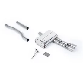 Milltek SSXM463 particulate filter-back exhaust for New Mini Mk3 Mini Cooper S 2.0 Turbo, titanium GT-90 tips