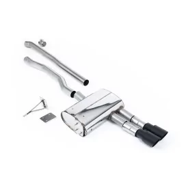 Milltek SSXM468 cat-back exhaust for New Mini Mk3 Mini Cooper S 2.0 Turbo, black GT-90 tips