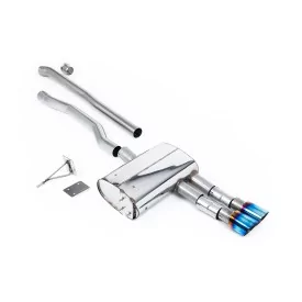 Escape cat-back Milltek SSXM470 para New Mini Mk3 Mini Cooper S 2.0 Turbo, colas GT-90 de titanio quemado