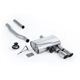 Milltek SSXM472 particulate filter-back exhaust for New Mini Mk3 Mini Cooper S 2.0 Turbo, polished GT-90 tips