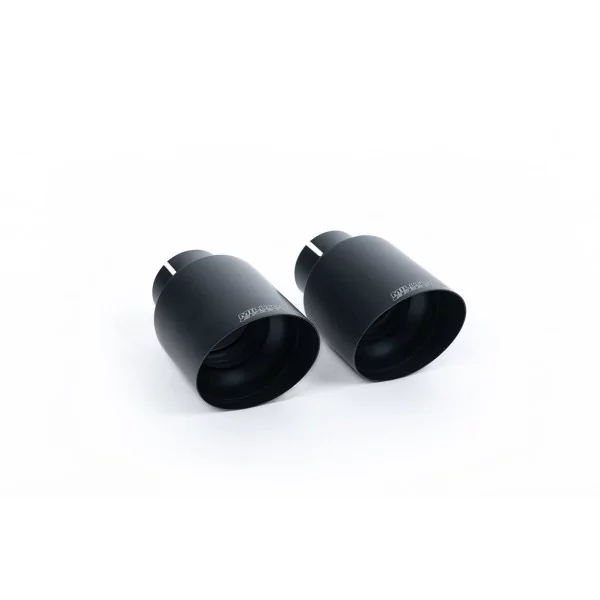 Milltek SSXPO121 cat-back exhaust for Porsche, black tips - detail