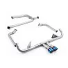Milltek SSXPO147 full exhaust system for Porsche, burnt titanium GT-100 tips - detail