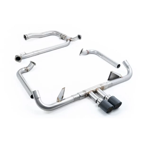 Sistema de escape completo Milltek SSXPO148 para Porsche, colas Jet-100 de carbono - detalle