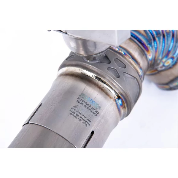 Milltek SSXPO156 para Porsche, colas de titanio - detalle