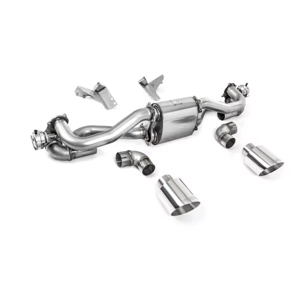Escape después del filtro de partículas Milltek SSXPO157 para Porsche, colas GT-115 pulidas