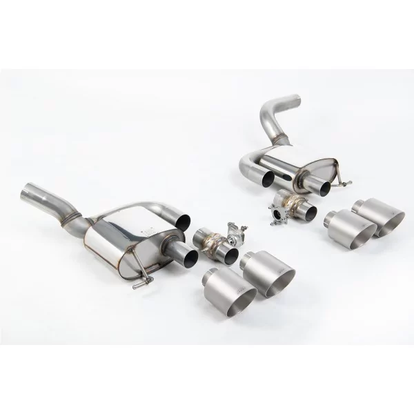 Milltek SSXPO178 rear silencer for Porsche Macan 2.9 V6 GTS & Turbo, titanium GT-115 tips