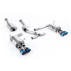 Milltek SSXSB54 cat-back exhaust for Subaru Impreza STi & WRX STI Saloon / Sedan, burnt titanium GT-100 tips