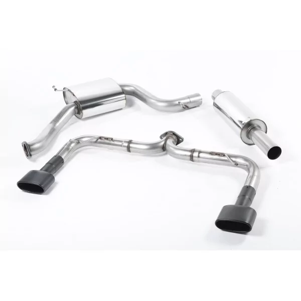 Milltek SSXSE160 cat-back exhaust for Seat Leon Cupra 280 & 290 2.0 TSI, black oval tips - detail