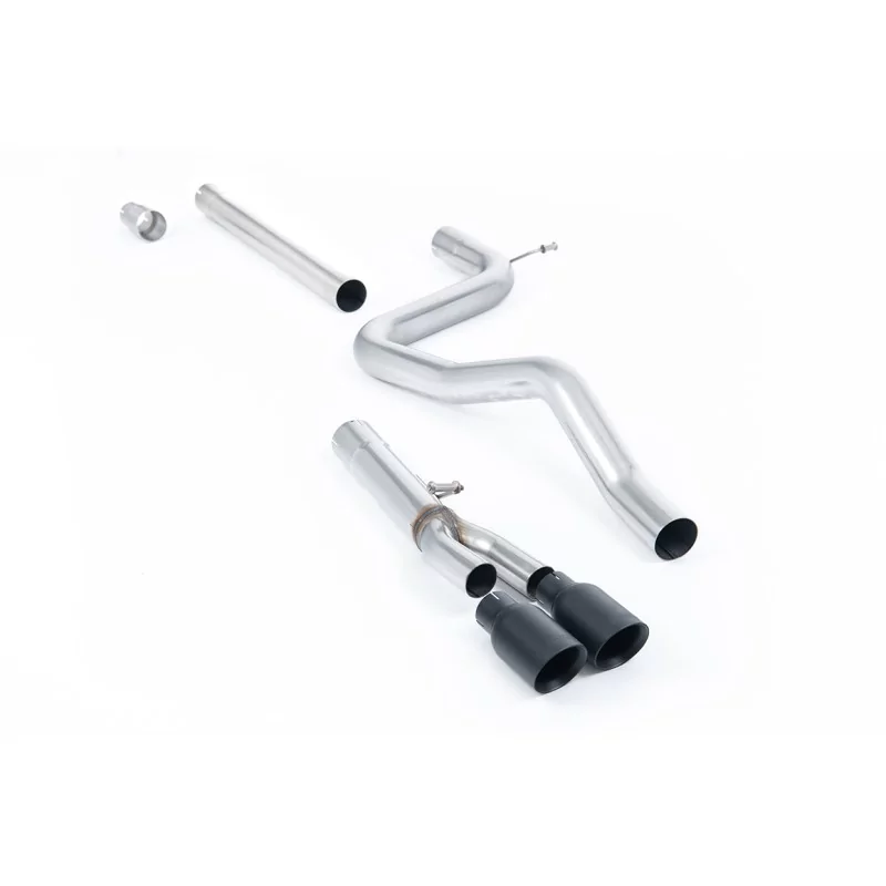 Milltek SSXSE176 cat-back exhaust for Seat Leon FR 2.0 TDI 150 SC and 5-door, black GT-80 tips Milltek SSXSE176 cat-back exhaust for Seat Leon FR 2.0 TDI 150 SC and 5-door, black GT-80 tips