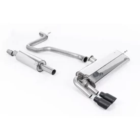 Milltek SSXSE185 cat-back exhaust for Seat Leon FR 1.4 TSI SC and 5-door, black GT-80 tips