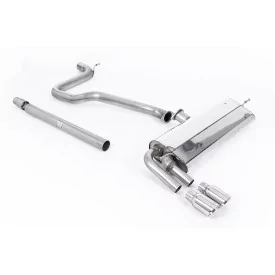 Escape cat-back Milltek SSXSE186 para Seat Leon FR 1.4 TSI SC and 5-door, colas GT-80 pulidas
