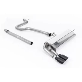 Milltek SSXSE187 cat-back exhaust for Seat Leon FR 1.4 TSI SC and 5-door, black GT-80 tips