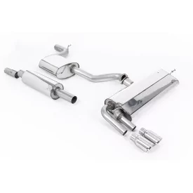 Milltek SSXSE188 cat-back exhaust for Seat Leon FR 1.8 TSI 180PS SC and 5-door, polished GT-80 tips