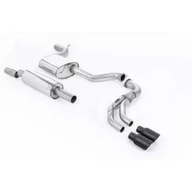 Milltek SSXSE190 cat-back exhaust for Seat Leon FR 1.8 TSI 180PS SC and 5-door, black GT-80 tips