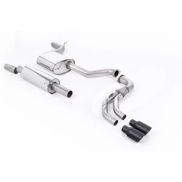 Milltek SSXSE190 cat-back exhaust for Seat Leon FR 1.8 TSI 180PS SC and 5-door, black GT-80 tips