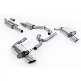 Escape cat-back Milltek SSXSE195 para Seat Leon ST Cupra 300 Estate / Station Wagon / Combi, colas ovaladas pulidas