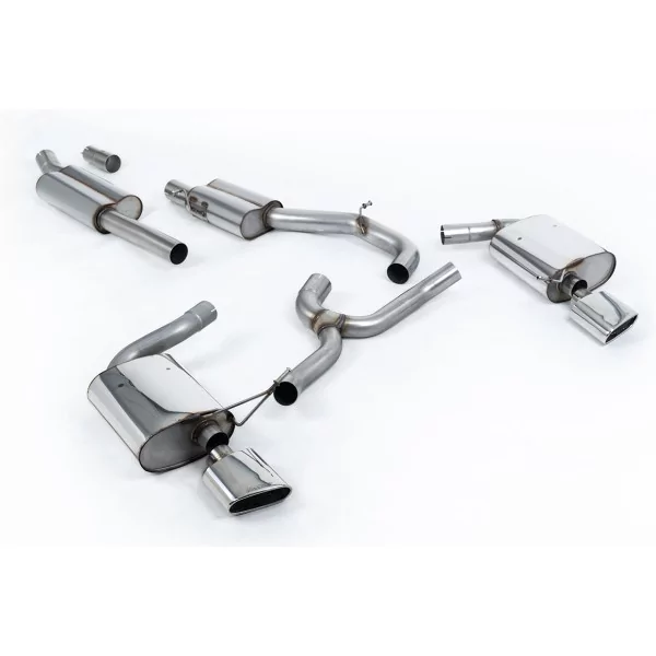 Échappement cat-back Milltek SSXSE195 pour Seat Leon ST Cupra 300 Estate / Station Wagon / Combi, embouts ovales polis