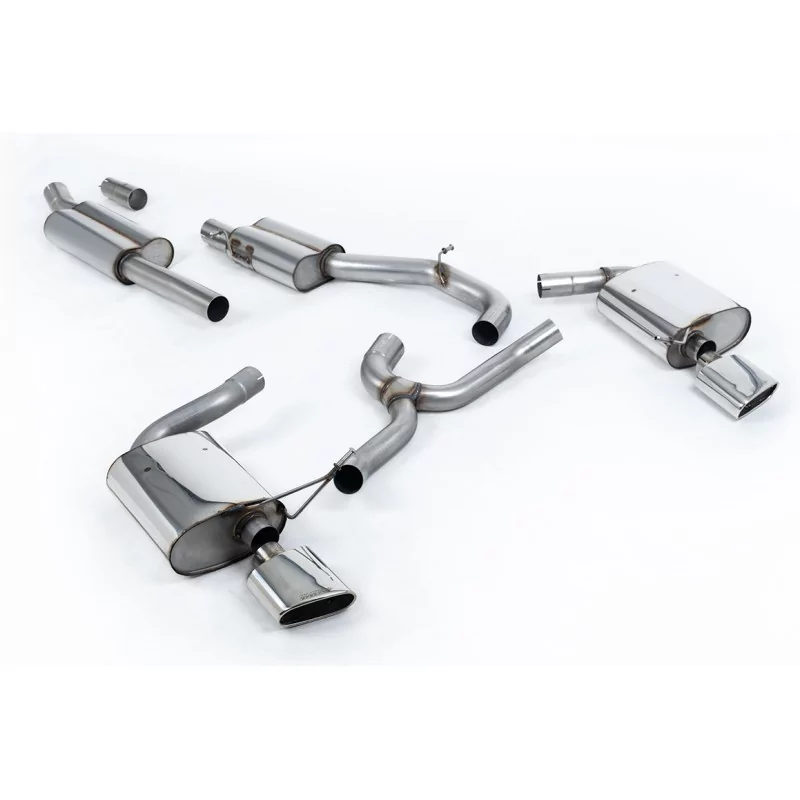 Échappement cat-back Milltek SSXSE195 pour Seat Leon ST Cupra 300 Estate / Station Wagon / Combi, embouts ovales polis Échappement cat-back Milltek SSXSE195 pour Seat Leon ST Cupra 300 Estate / Station Wagon / Combi, embouts ovales polis