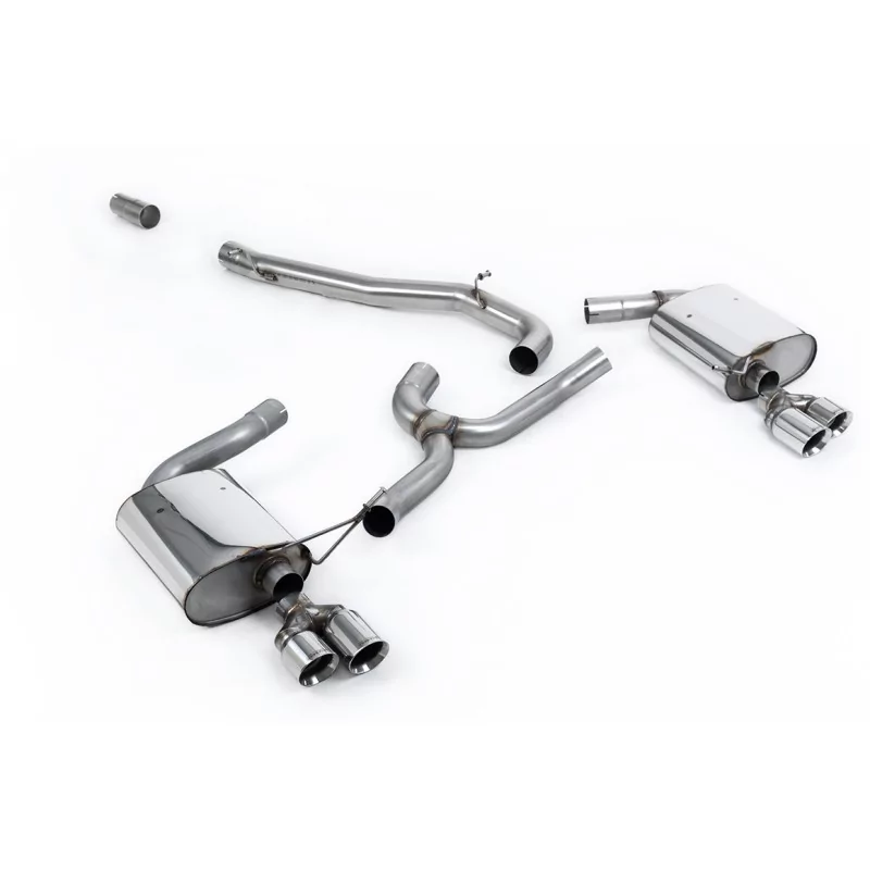 Escape cat-back Milltek SSXSE199 para Seat Leon ST Cupra 300 Estate / Station Wagon / Combi, colas GT-80 pulidas Escape cat-back Milltek SSXSE199 para Seat Leon ST Cupra 300 Estate / Station Wagon / Combi, colas GT-80 pulidas