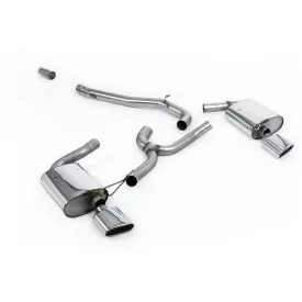 Milltek SSXSE200 cat-back exhaust for Seat Leon ST Cupra 300 Estate / Station Wagon / Combi, polished oval tips