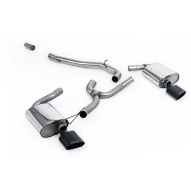 Milltek SSXSE201 cat-back exhaust for Seat Leon ST Cupra 300 Estate / Station Wagon / Combi, black oval tips