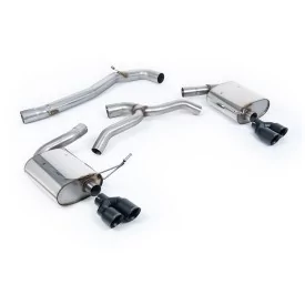 Milltek SSXSE238 cat-back exhaust for Seat Leon ST Cupra 300 Estate / Station Wagon / Combi, black GT-80 tips