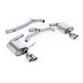 Milltek SSXSE239 cat-back exhaust for Seat Leon ST Cupra 300 Estate / Station Wagon / Combi, polished GT-80 tips