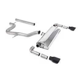 Escape cat-back Milltek SSXSE241 para Seat Leon Cupra R 310PS, colas GT-100 negras