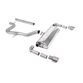 Échappement cat-back Milltek SSXSE242 pour Seat Leon Cupra R 310PS, embouts GT-100 titane