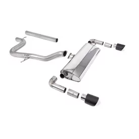 Escape cat-back Milltek SSXSE244 para Seat Leon Cupra R 310PS, colas Jet-100 de carbono