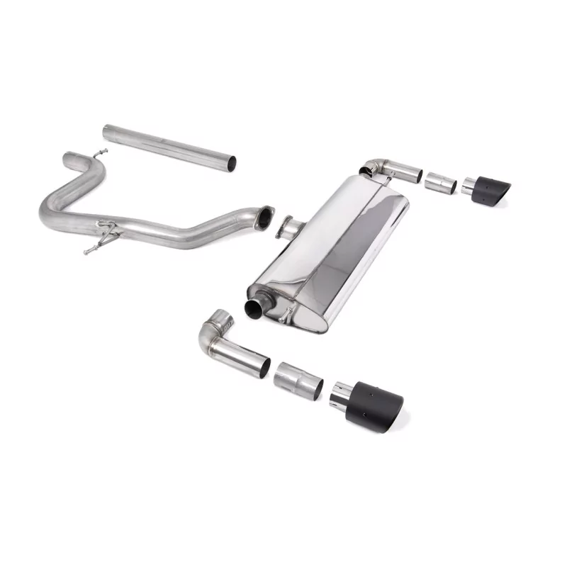 Milltek SSXSE244 cat-back exhaust for Seat Leon Cupra R 310PS, carbon Jet-100 tips Milltek SSXSE244 cat-back exhaust for Seat Leon Cupra R 310PS, carbon Jet-100 tips