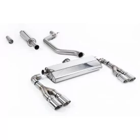 Milltek SSXSE259 particulate filter-back exhaust for Seat Leon Cupra Leon Mk4 Hatch 300ps, polished oval tips