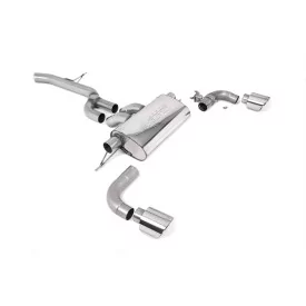 Milltek SSXTY139 particulate filter-back exhaust for Toyota / Lexus Supra A90 2.0 Turbo B48, polished GT-115 tips