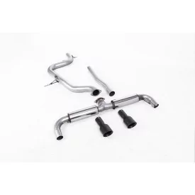 Milltek SSXVW189 particulate filter-back exhaust for Volkswagen Golf Mk6 GTD 2.0 TDI 170PS, black GT-100 tips