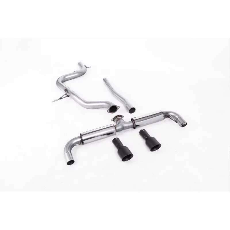 Milltek SSXVW189 particulate filter-back exhaust for Volkswagen Golf Mk6 GTD 2.0 TDI 170PS, black GT-100 tips Milltek SSXVW189 particulate filter-back exhaust for Volkswagen Golf Mk6 GTD 2.0 TDI 170PS, black GT-100 tips